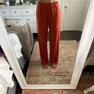 Burnt Orange sweatpants from Gap